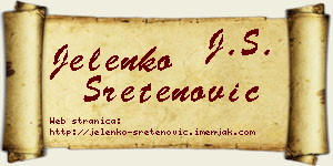 Jelenko Sretenović vizit kartica